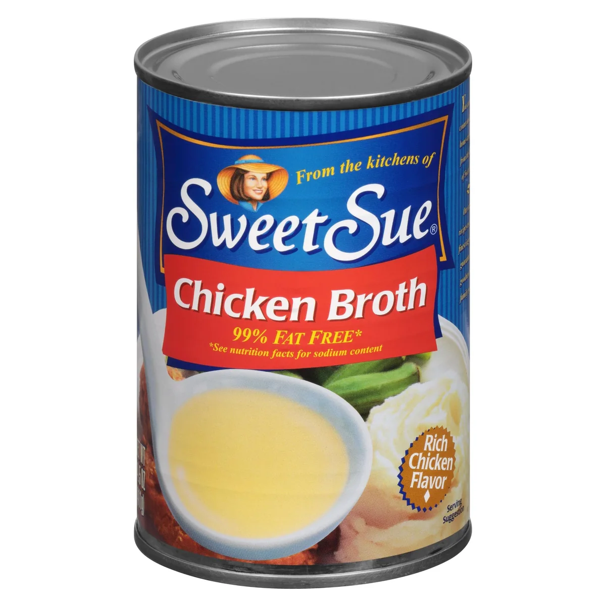Sweet Sue Chicken Broth, 14.5 oz Can, single can