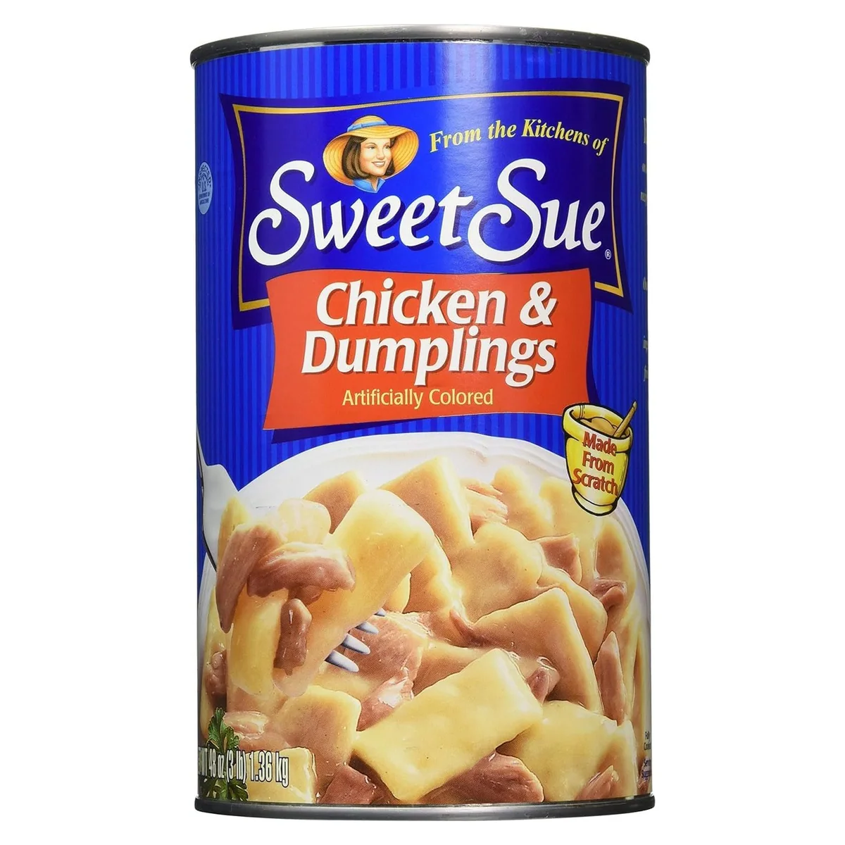 Sweet Sue Chicken & Dumplings, 48 oz Bulk Can, single can